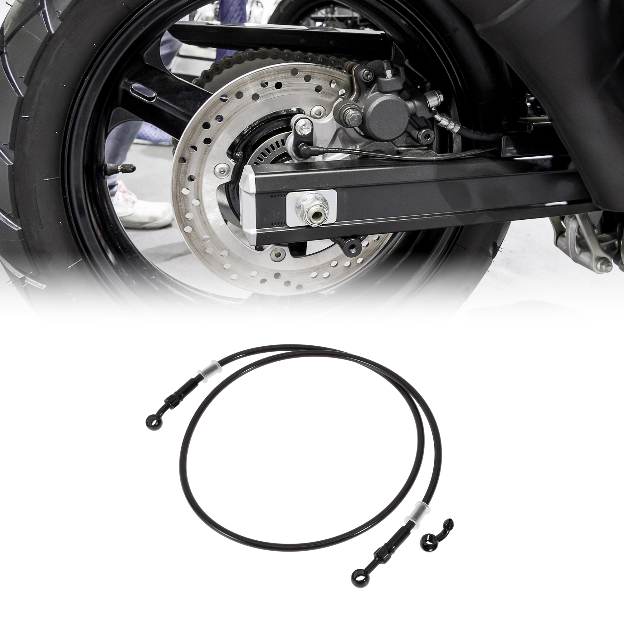 Braided Line - UXCELL 130cm Motorcycle Brake Clutch Oil