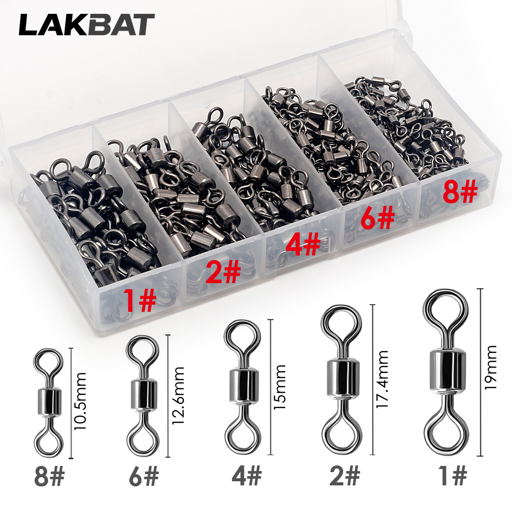 Freshwater Line - 100PCS Stainless Steel Fishing Swivel Bearing