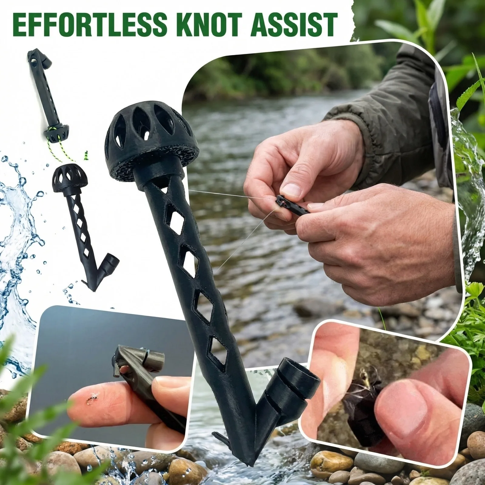 Magnetic Knot Tying Tool Flyin - Fishing Line Winder avaliação e preço