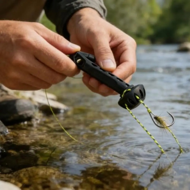 Magnetic Knot Tying Tool Flyin - Fishing Line Winder avaliação e preço