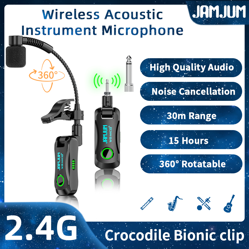 JAMJUM WS-MIC2 Wireless Saxoph - Tippet Line avaliação e preço