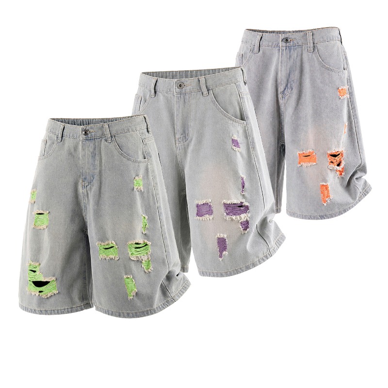 Men's Lined Ripped Denim Short - Fly Line avaliação e preço