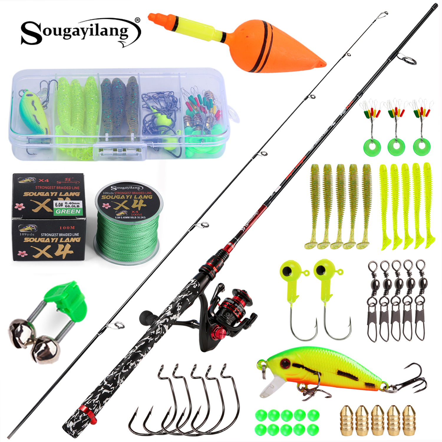 Sougayilang Spinning Fishing R - Freshwater Line avaliação e preço