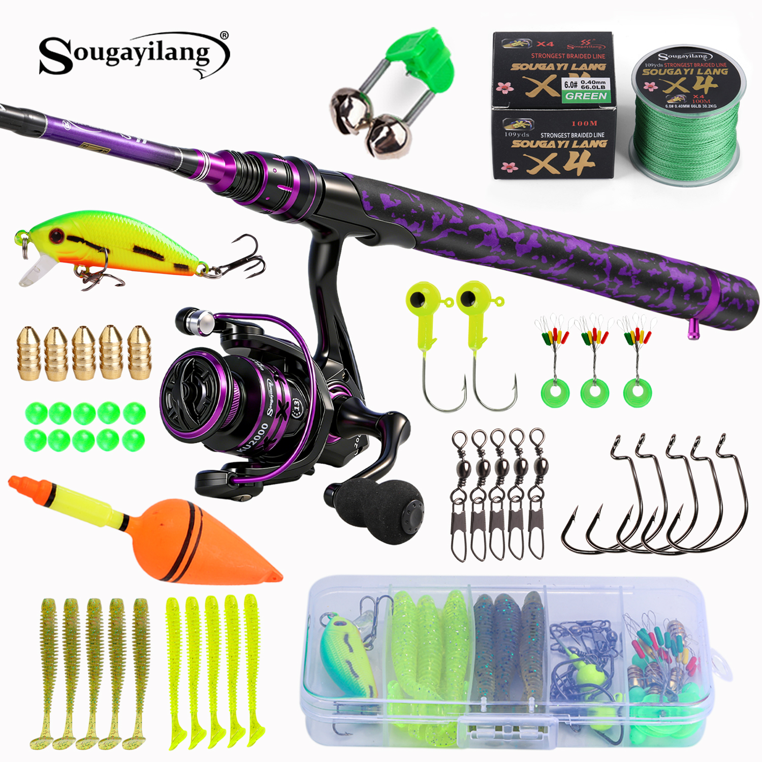 Sougayilang Spinning Fishing R - Freshwater Line avaliação e preço