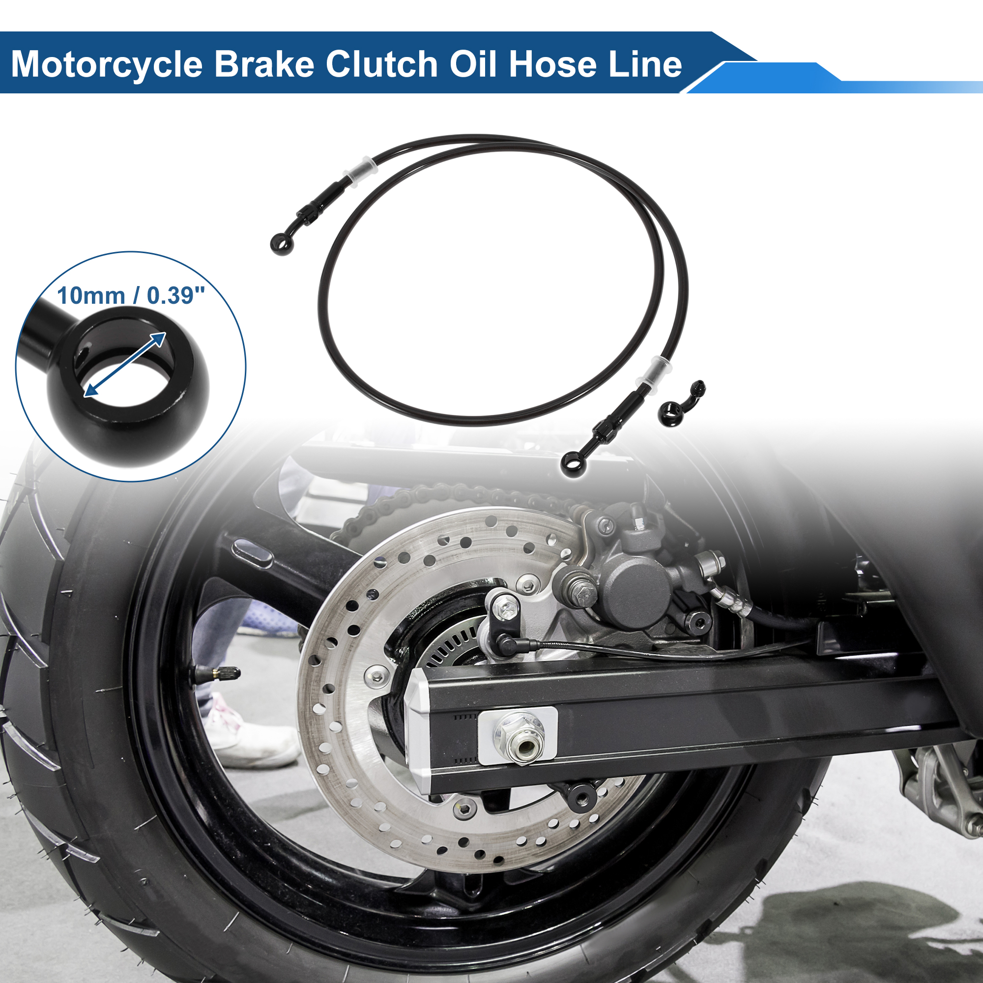 UXCELL 130cm Motorcycle Brake  - Braided Line avaliação e preço
