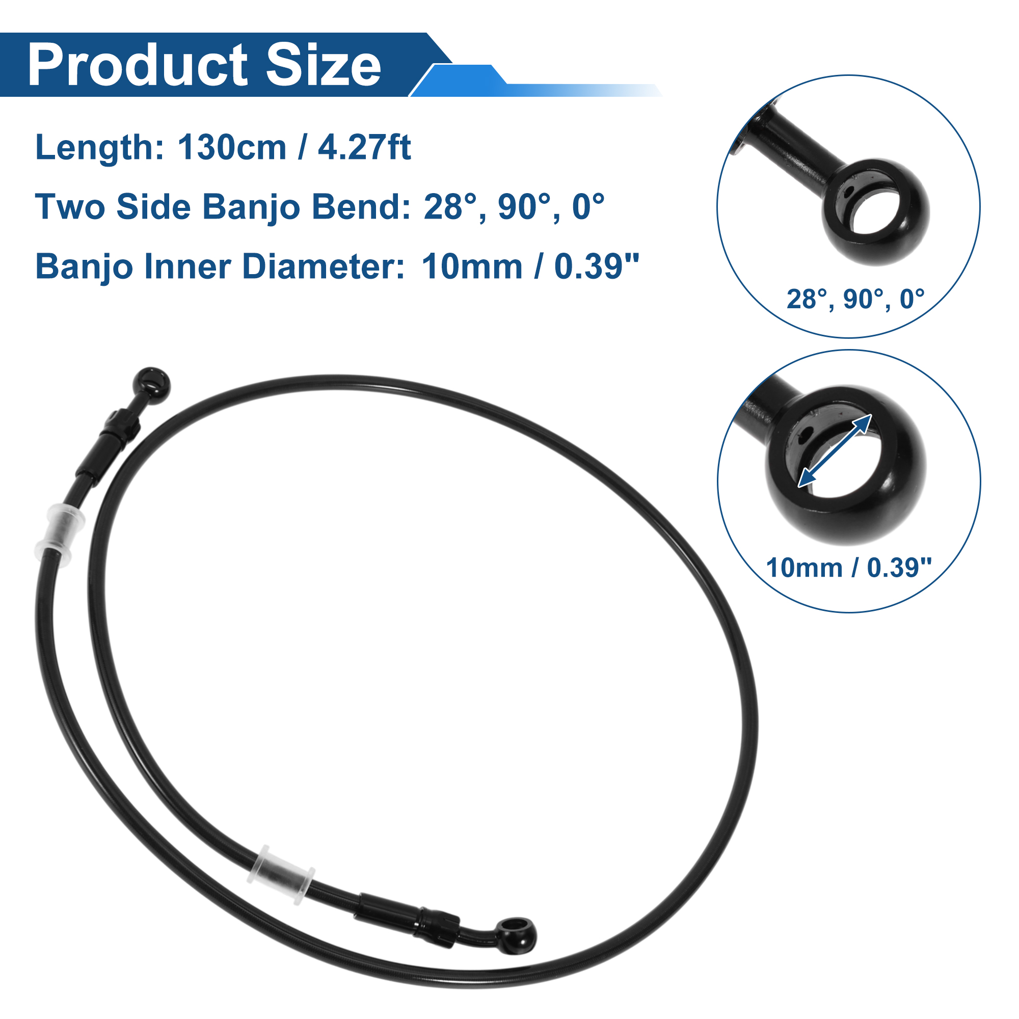 UXCELL 130cm Motorcycle Brake  - Braided Line avaliação e preço