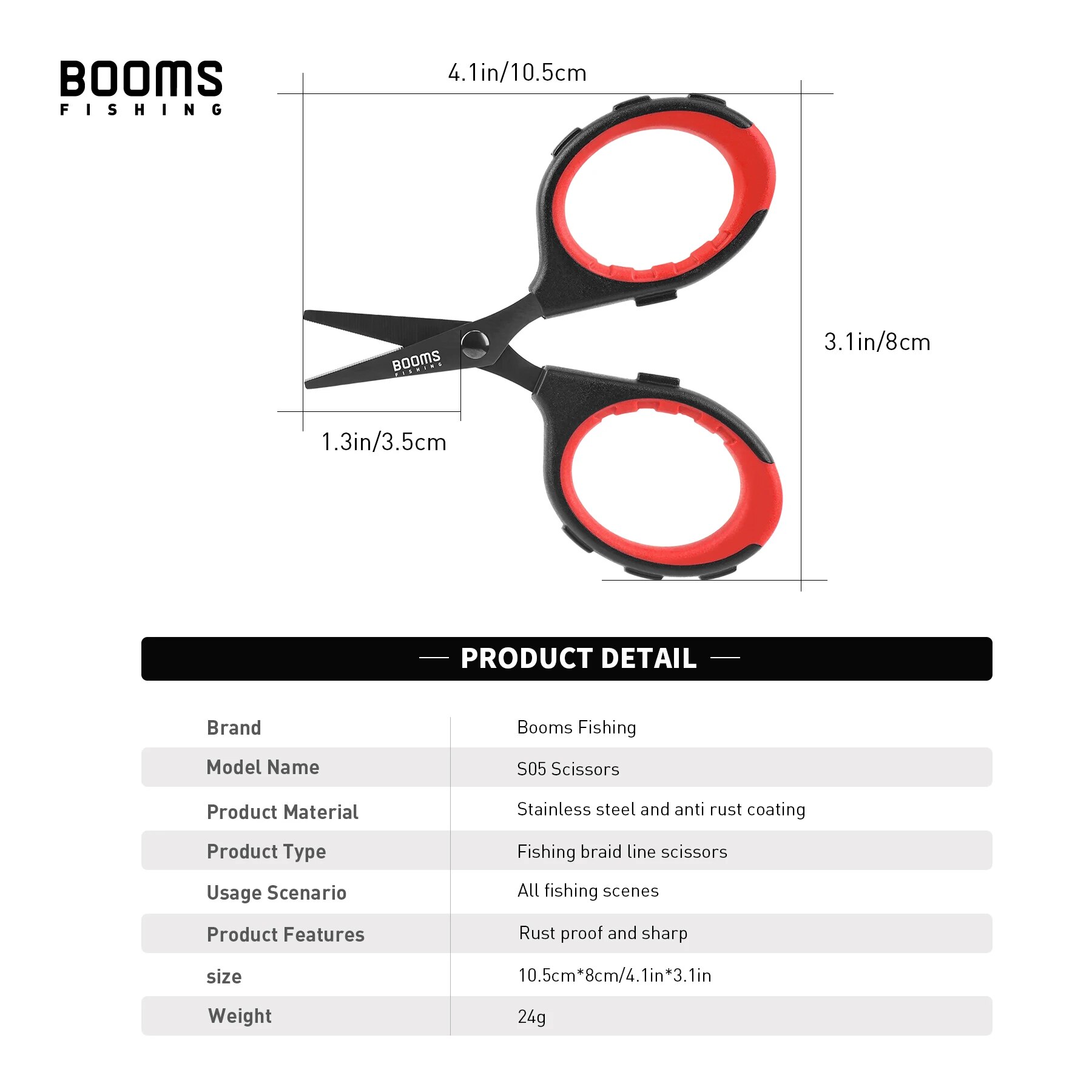 Booms Fishing S05 Braid Wire S - Fishing Line Cutter avaliação e preço