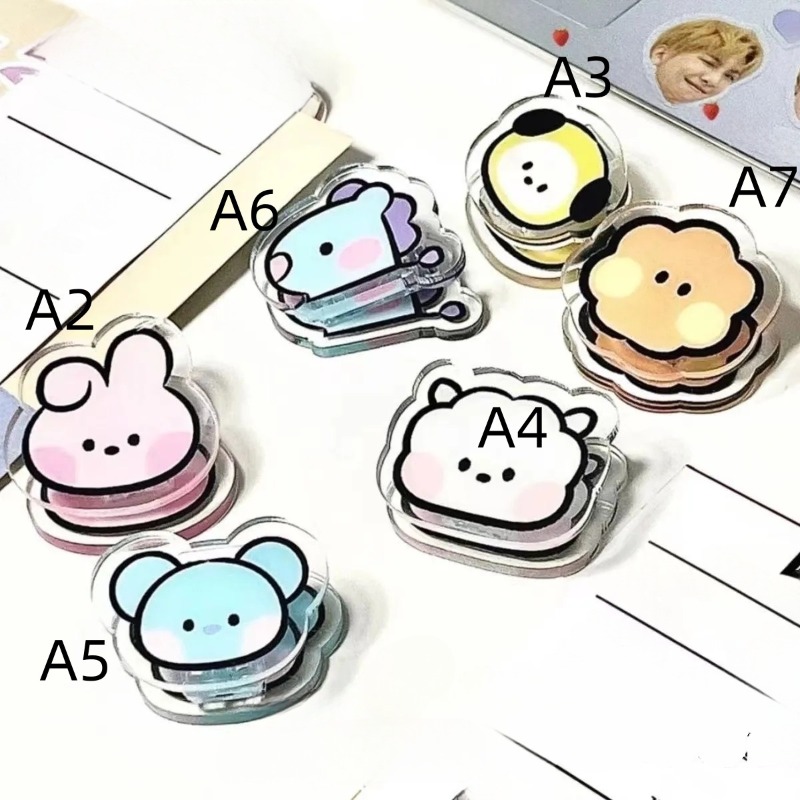 Kawaii BT21 Acrylic Memo Clip  - Tippet Line avaliação e preço