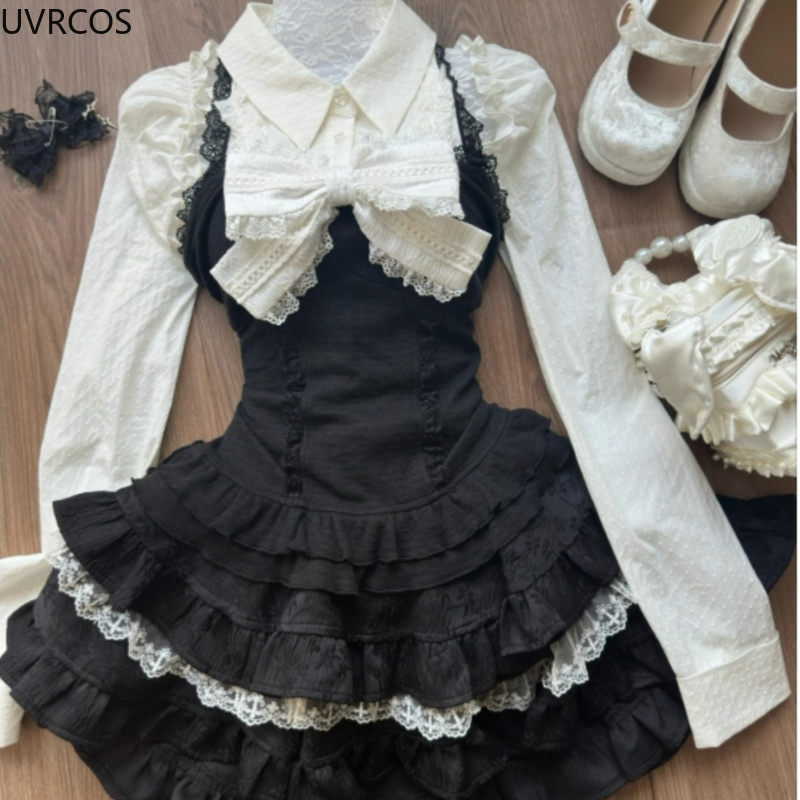 Y2k Aesthetic Lolita Style 3 P - Fly Line avaliação e preço