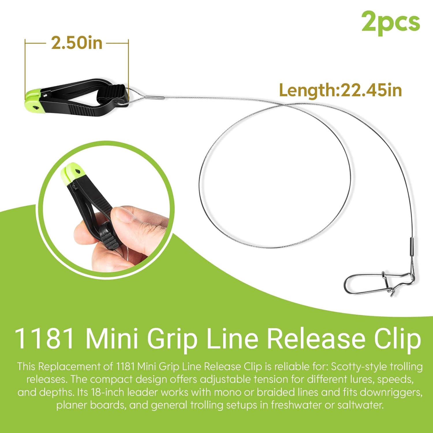 1181 Grip Line Release Clip fo - Leader Line avaliação e preço
